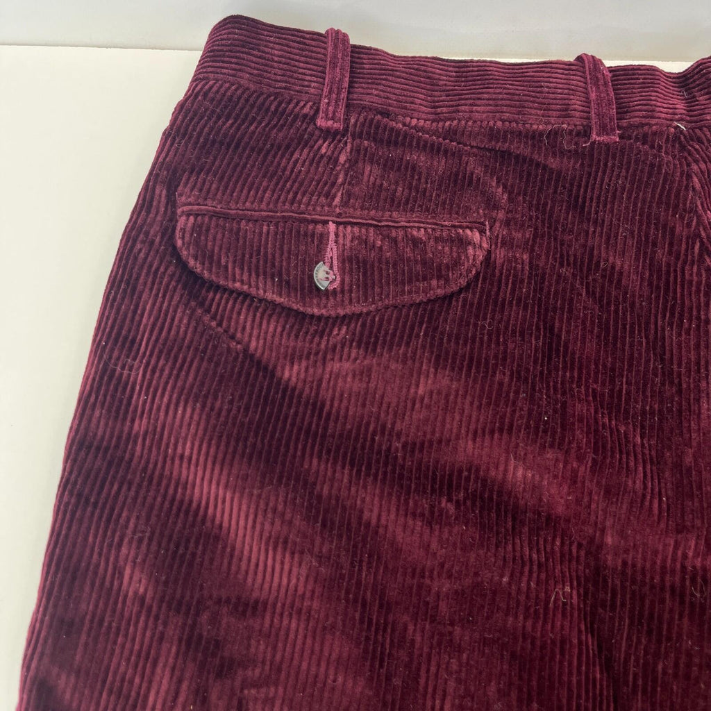 Blue Harbour Corduroy Cord Trouser Burgundy Red W38" L30"