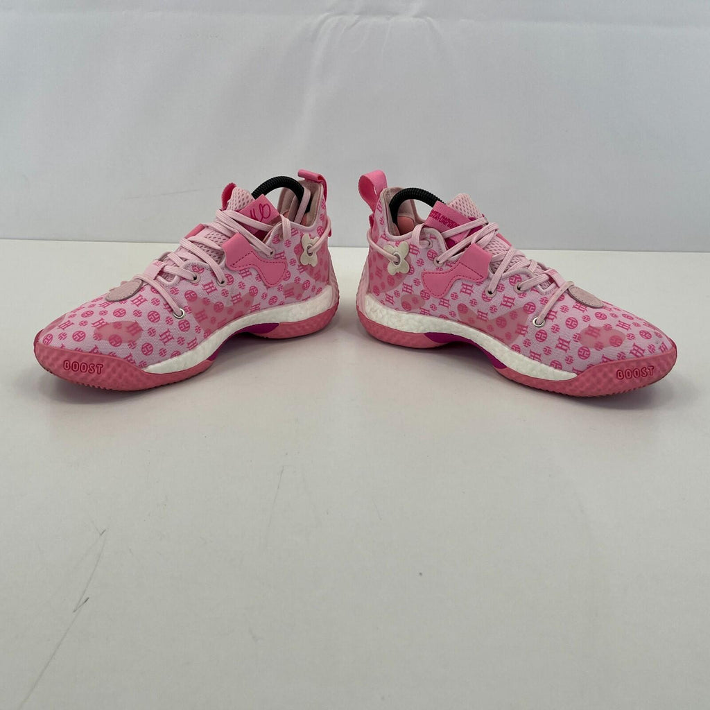 Adidas Men's Harden Vol.6 Trainers Shoes Sneakers Pink Basketball Court size 4