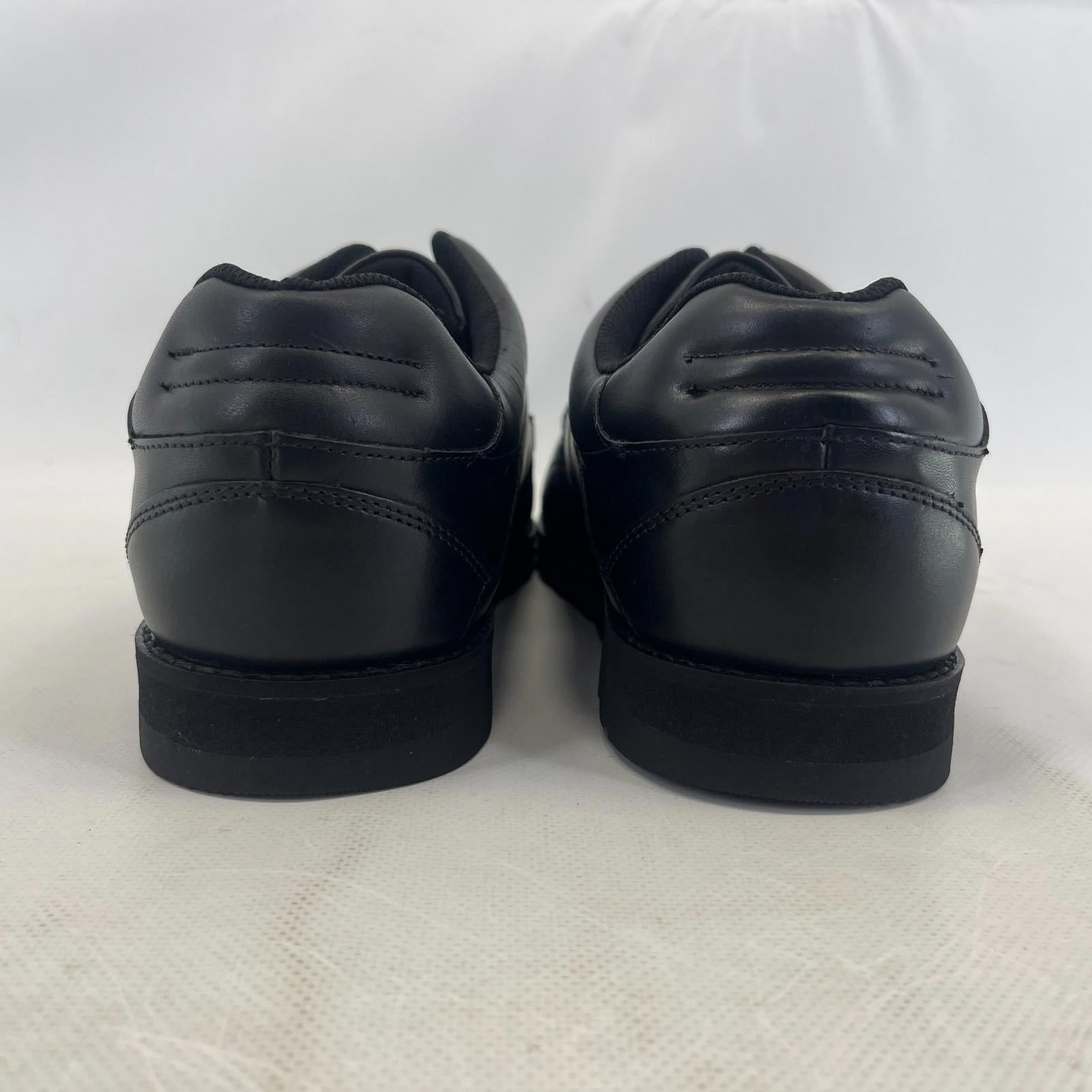 Pretty Green Harrow Lace Up Shoes Moccasin Loafers Men's Black Leather size 10