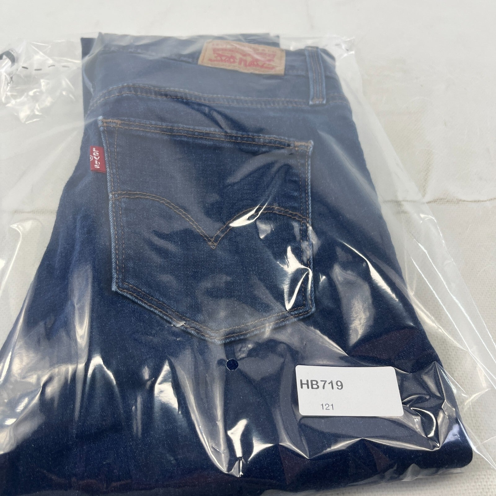 Levis Slimming Skinny Jeans Navy Blue Denim Women's W28" L30"