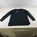 DKNY Women's Tight Knit Jumper Sweater size Large in Black with Spellout
