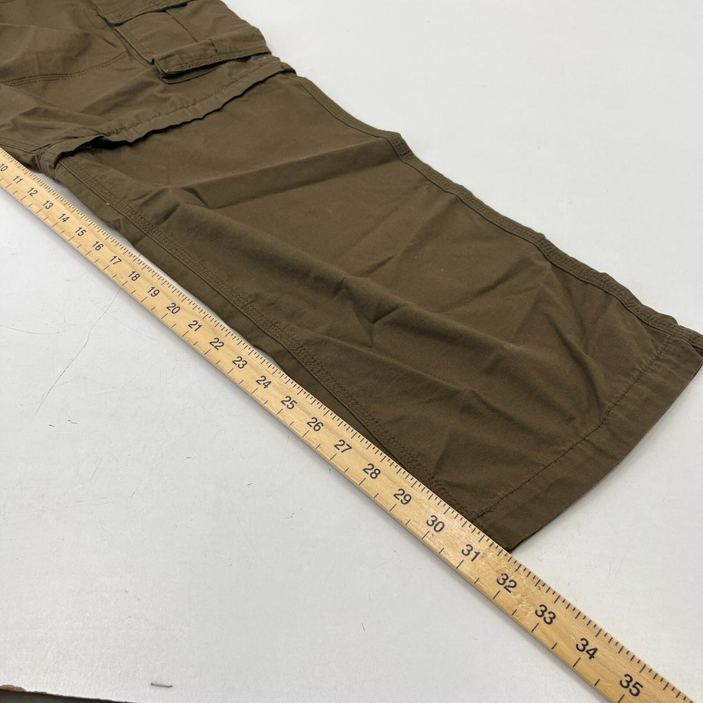 Kam Cargo Trousers Pants with Zip Off Legs Khaki Brown size 48R L32"