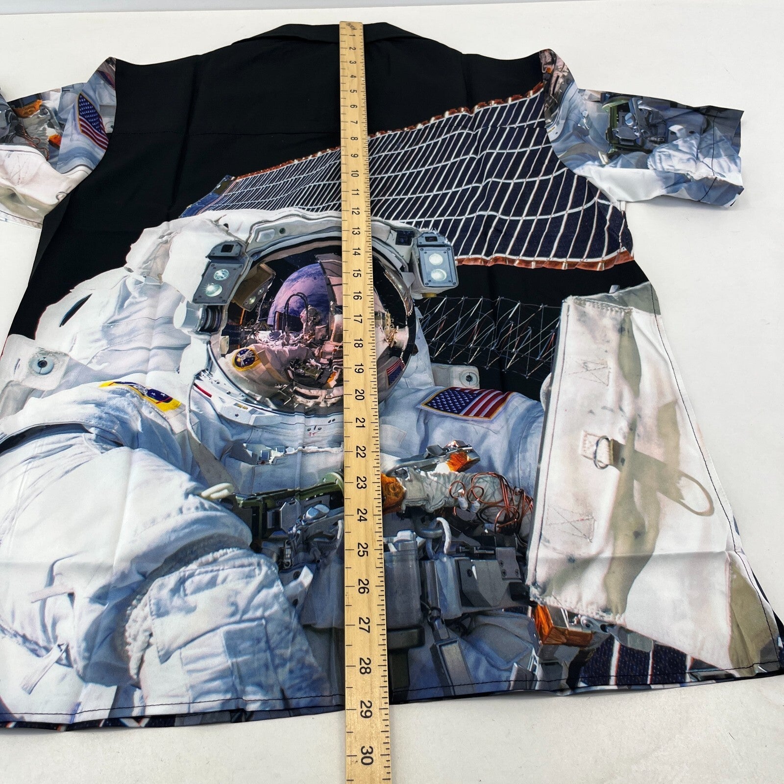 Gloomy Bear AOP Short Sleeve Shirt Astronaut Space Print size S Loud Sh*te Shirt
