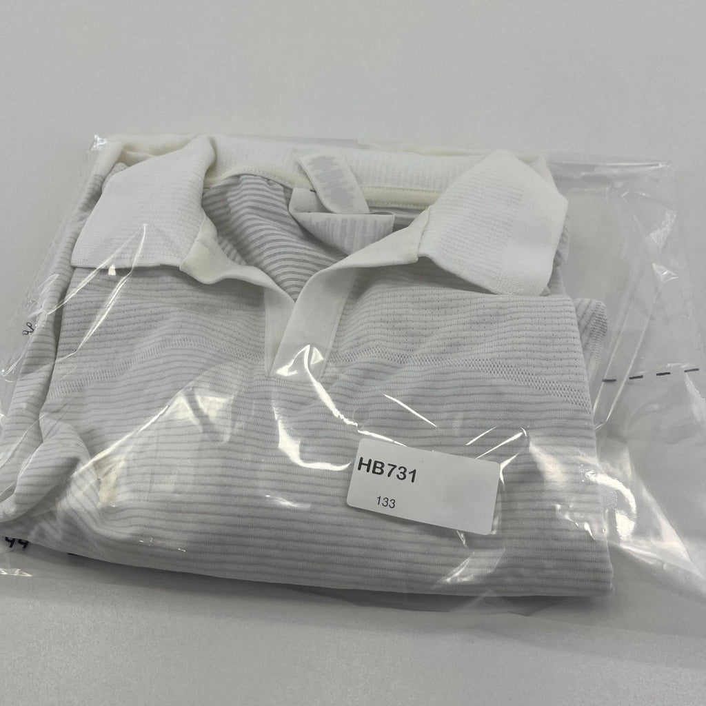 Lululemon Swiftly Tech Relaxed Fit Polo Shirt Top White  US 8 UK 12