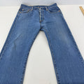 Levi’s 501 Men’s Jeans Mid Blue Straight Leg Button Fly W34" L30"