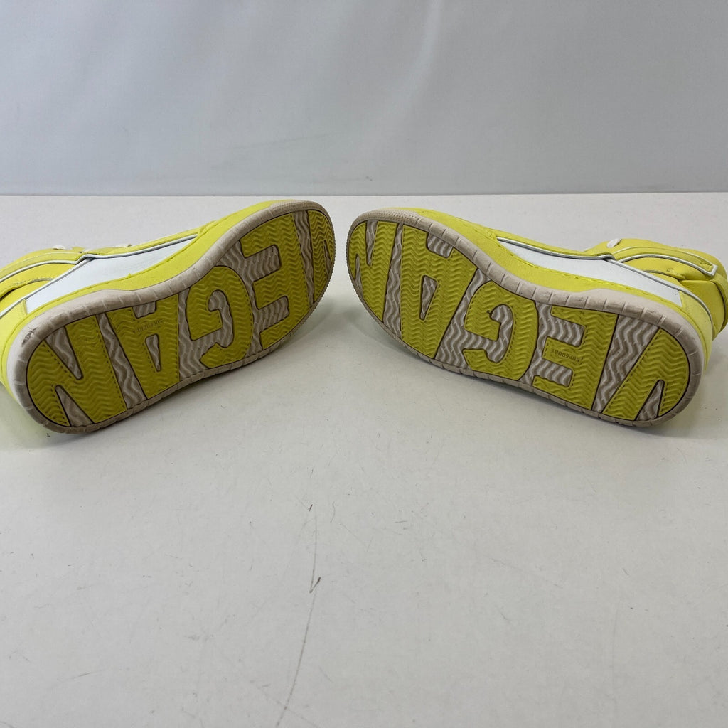 Superdry High Top Trainers - Vegan Leather Yellow White Neutral size UK 4 EU 37