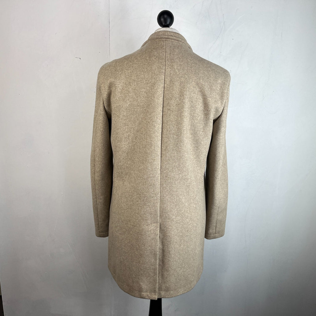 Simon Carter London Coat Mens 42R (Large) Oatmeal Beige Outdoors Office Smart Jacket