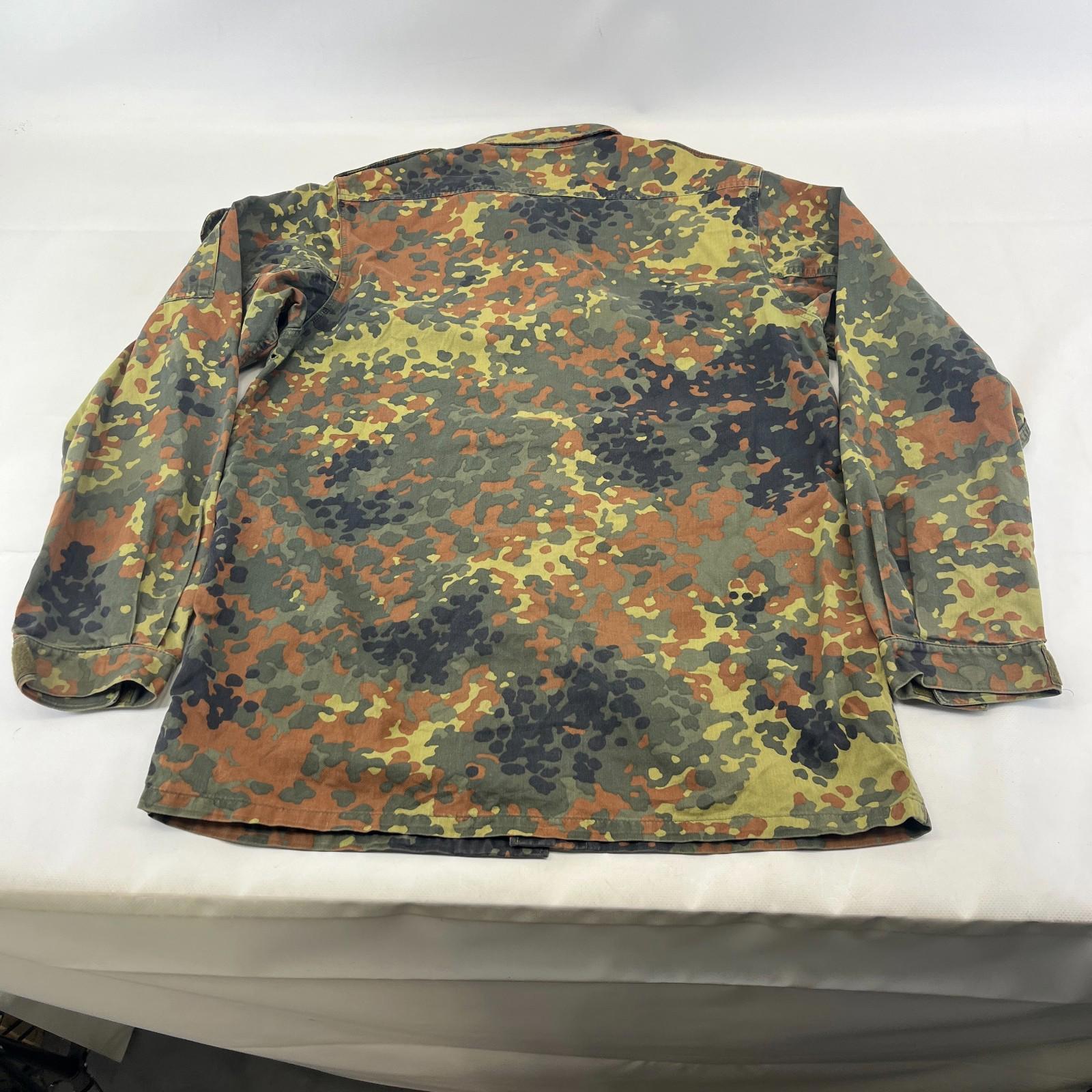 Genuine German Flecktarn Jacket Army Bundeswehr Lightweight Field Coat Gr.12