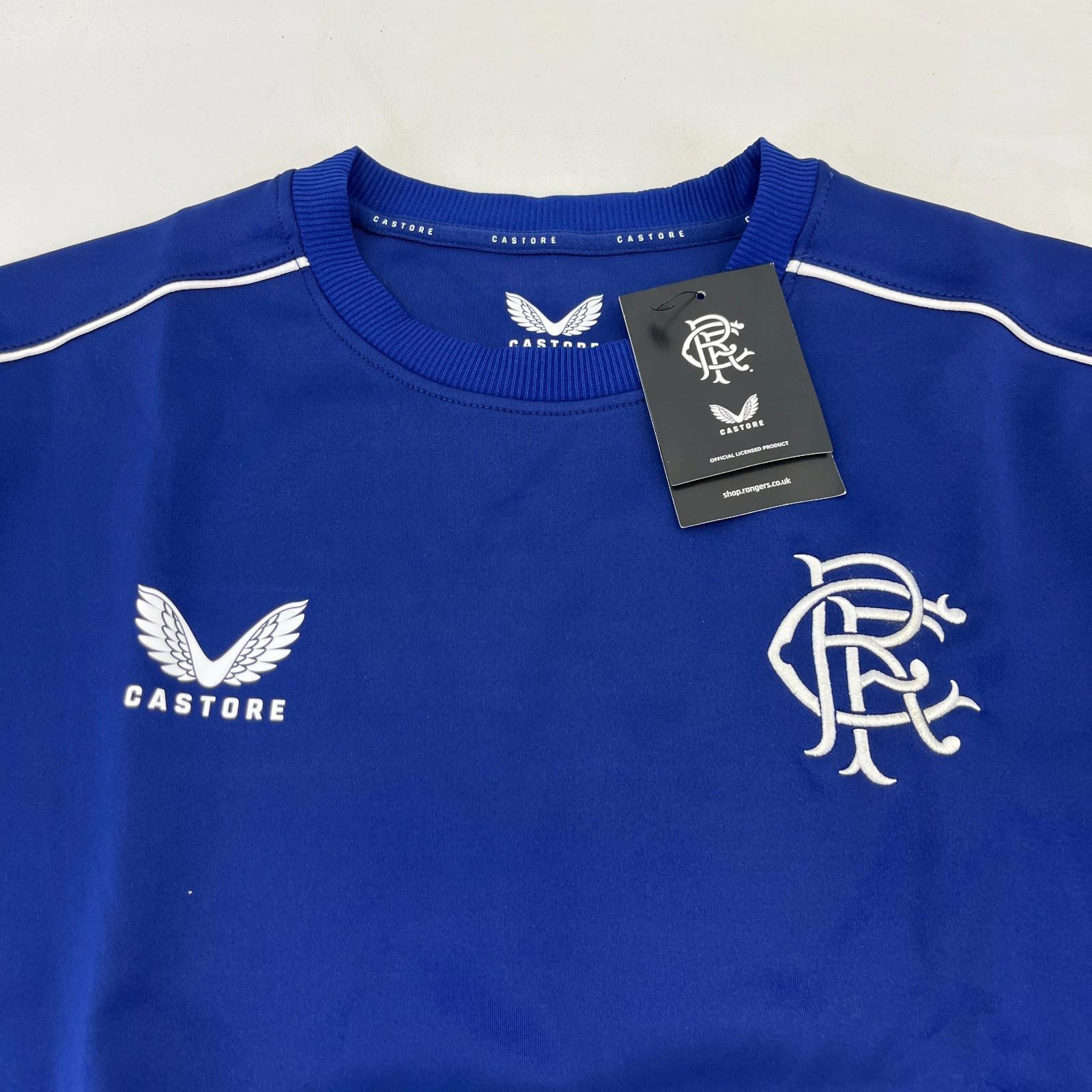 Official Glasgow Rangers FC Blue Match Day Sweatshirt Pullover Ladies size 12