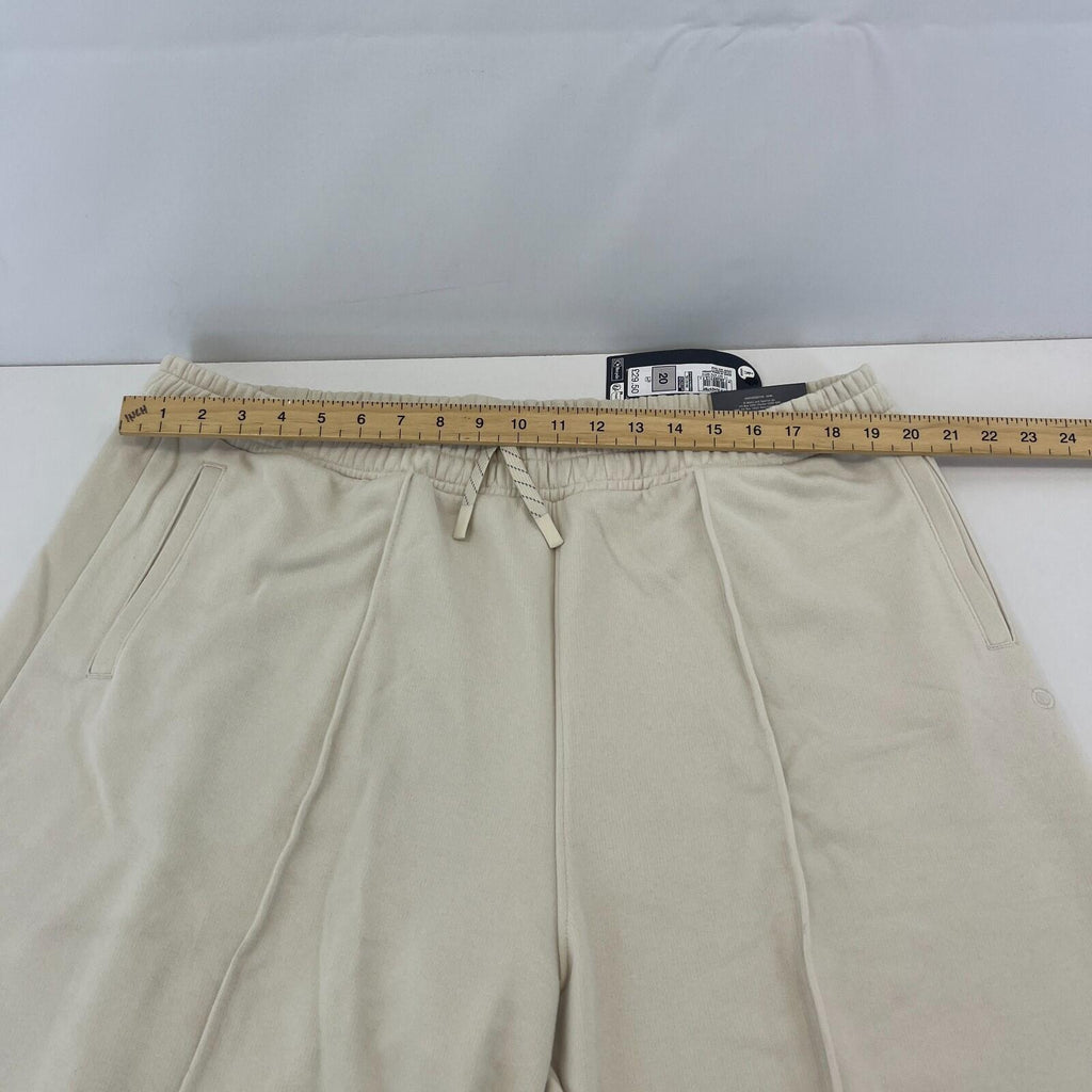 M&S Ladies Goodmove Parachute Joggers Cuffed Trousers Pants Cream UK size 20 New