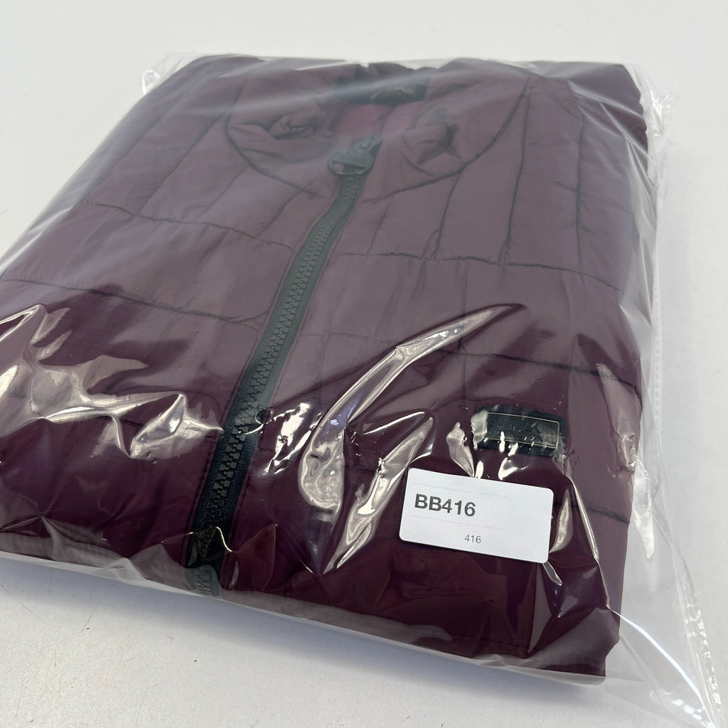 Barbour International Hatfield Men's Quilted Gilet Burgundy Red size Large