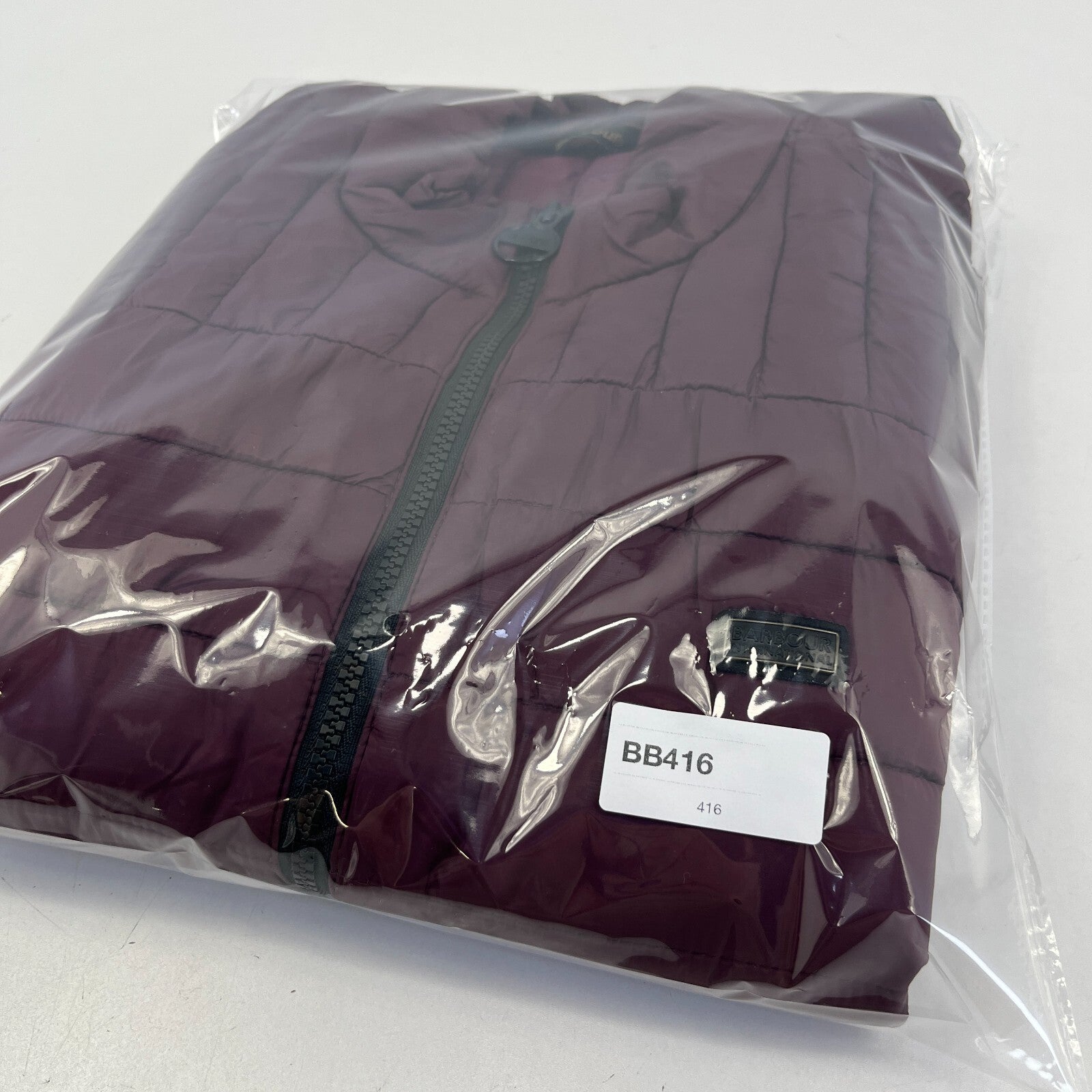 Barbour International Hatfield Men's Quilted Gilet Burgundy Red size Large