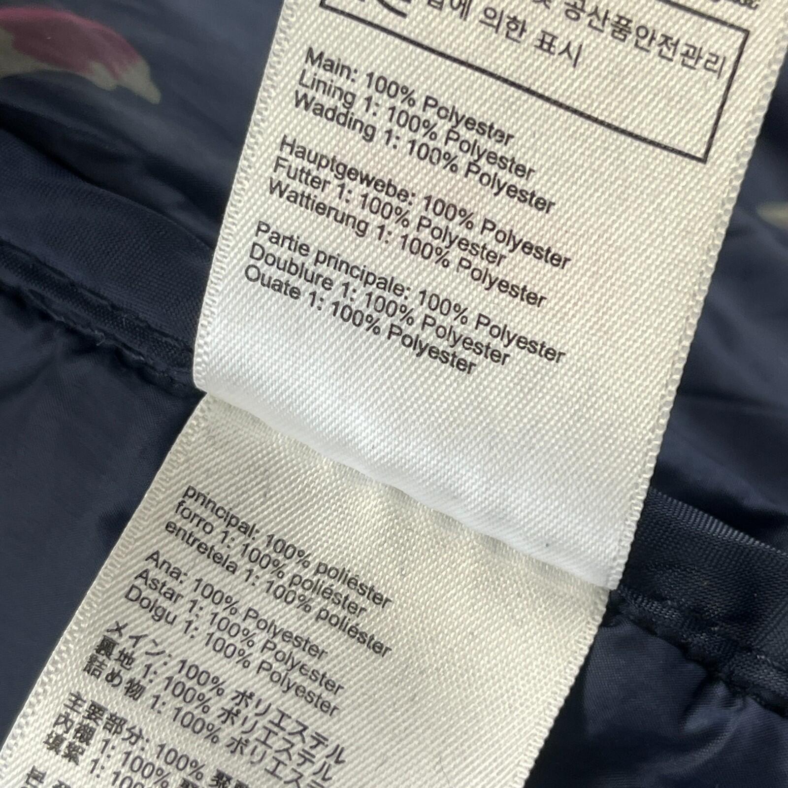 Joules Long Quilted Puffer Jacket Coat Navy Blue Women's UK size 14