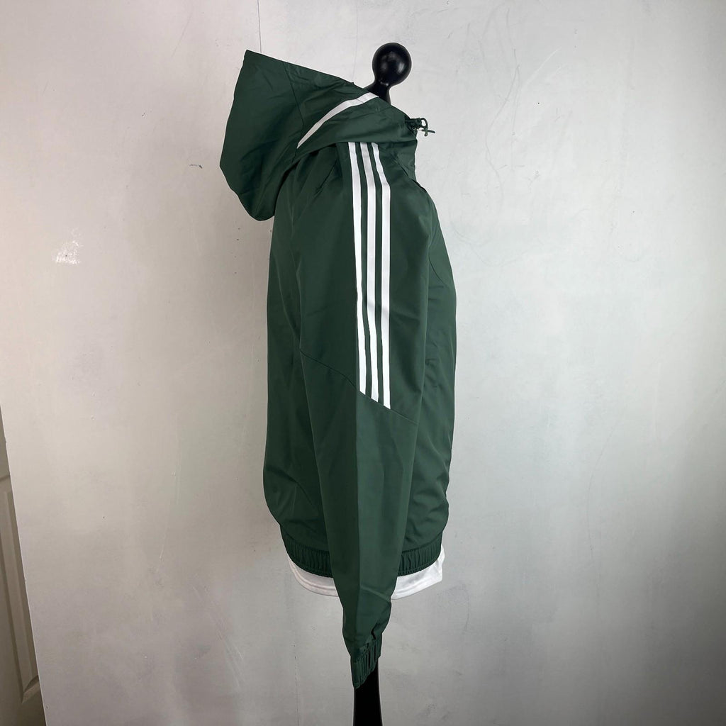 Adidas Celtic FC Waterproof Football Training Jacket Hooded size XS Oversized