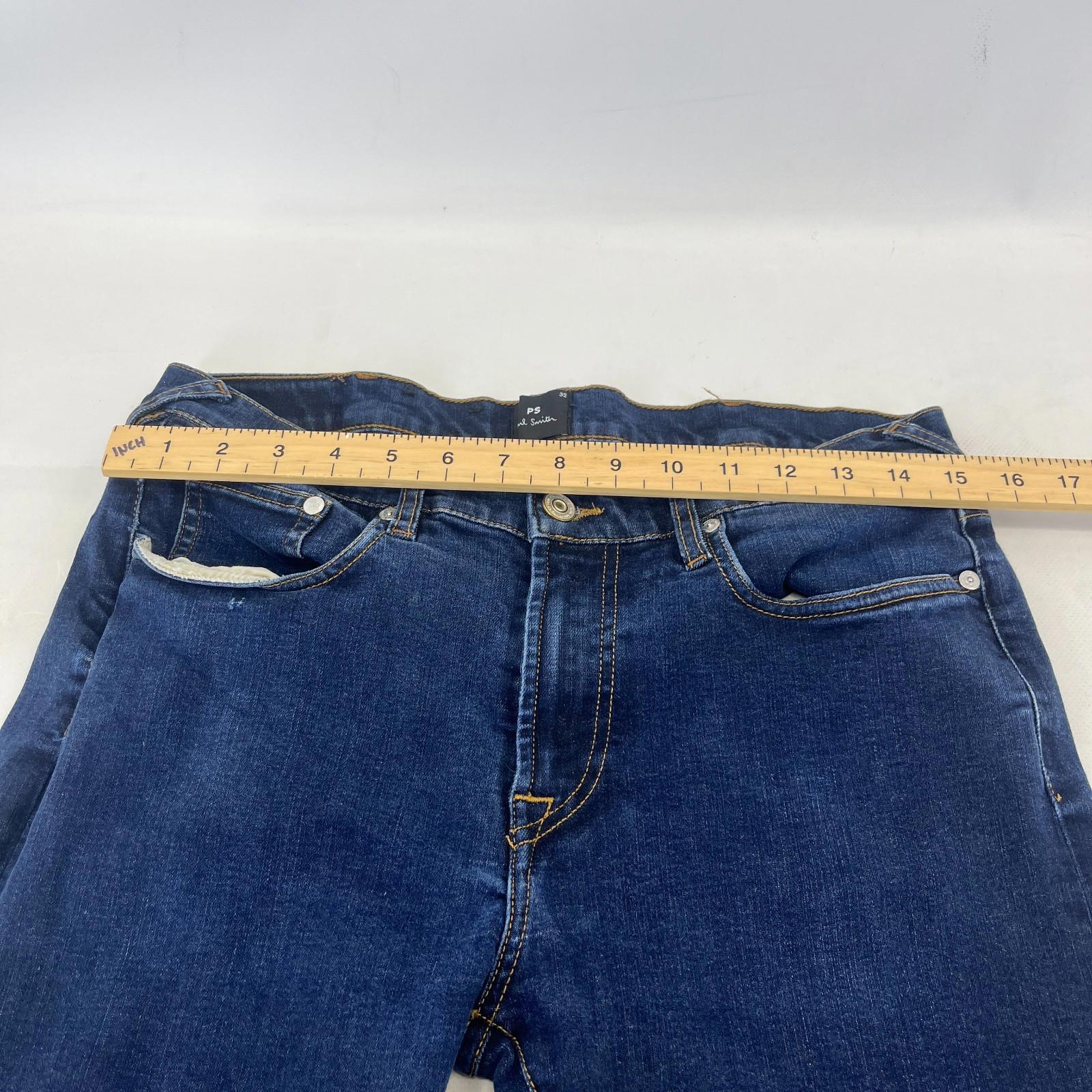 Paul Smith Jeans Men Straight Leg Slim Fit size 32S Y2K Dark Blue W32" L29"