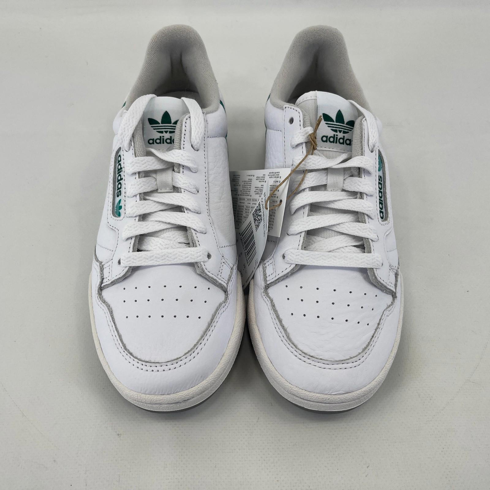 Adidas Originals Continental 80 White Green Adult Trainers Size UK 6