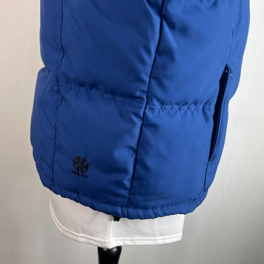 Tog 24 Boardwear Quilted Puffer Bomber Jacket in Blue size Large Ski Wear