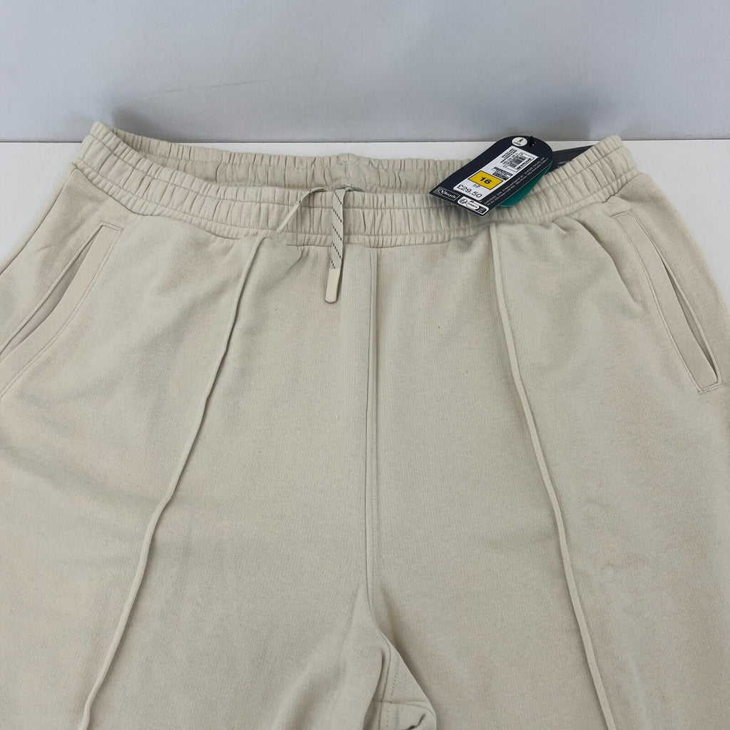M&S Ladies Goodmove Parachute Joggers Cuffed Trousers Pants Cream UK size 16 New