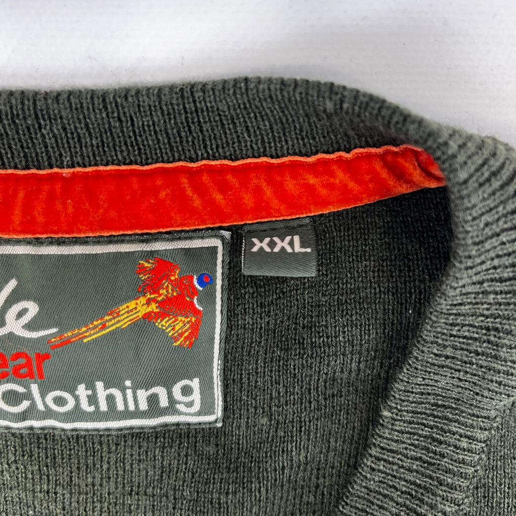 Rydale Men's Wool Blend Sleeveless Jumper Sweater Tank Top size 2XL Dark Green