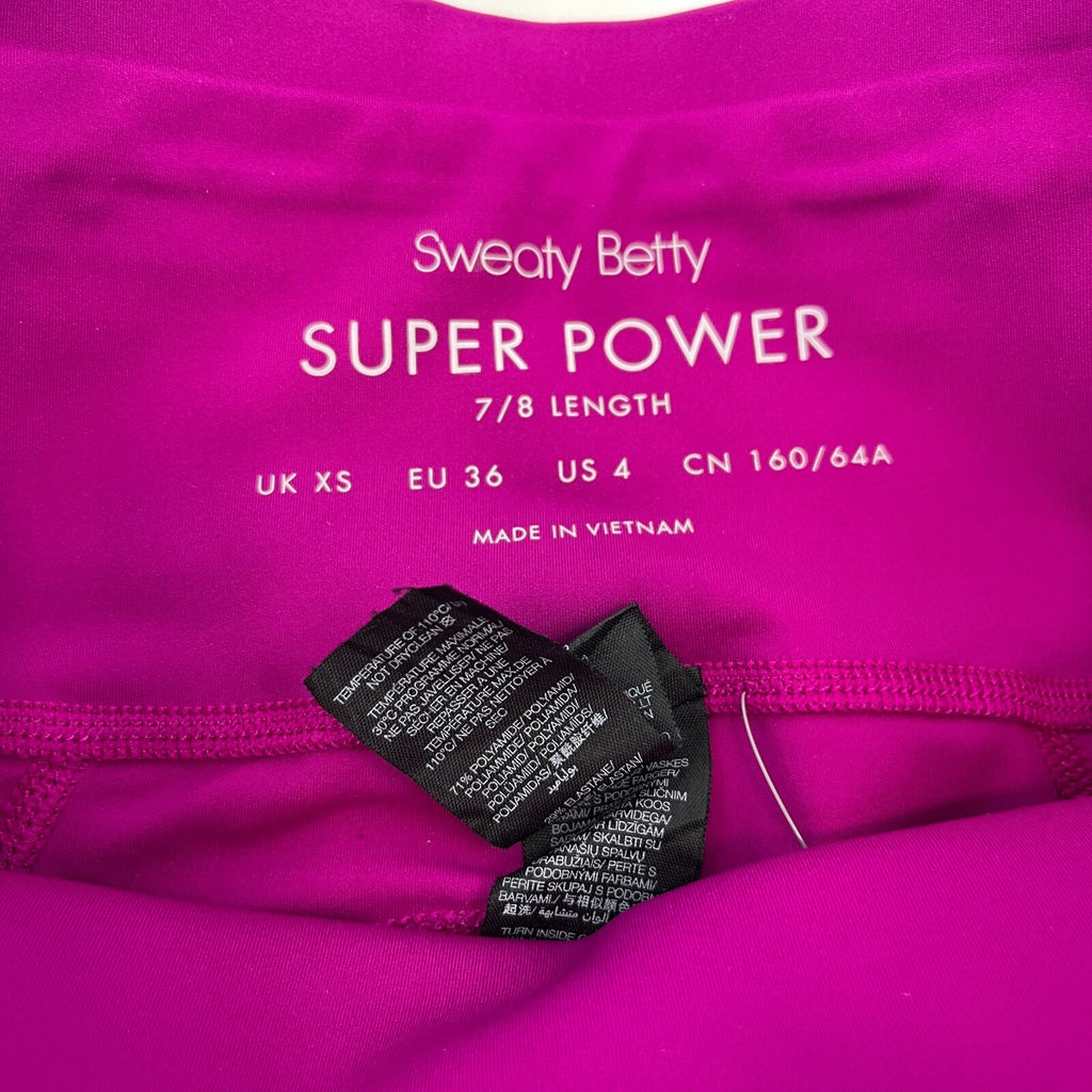 Sweaty Betty 7/8 Length Super Power Leggings in Pink size XS - See Details