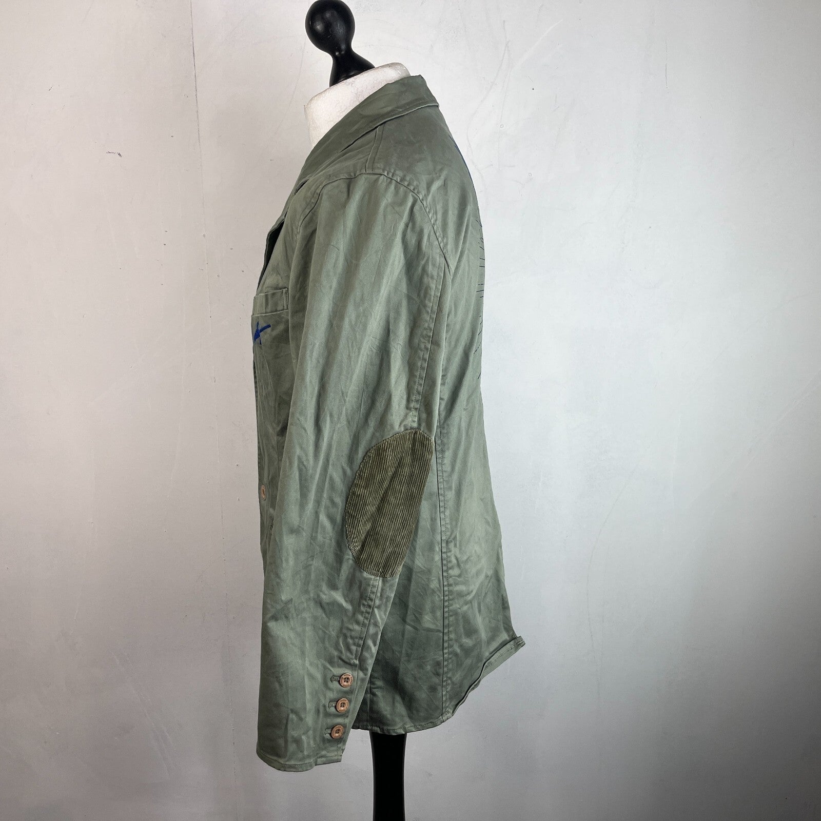 Keyan Olive Green Chino Chore Jacket size Large