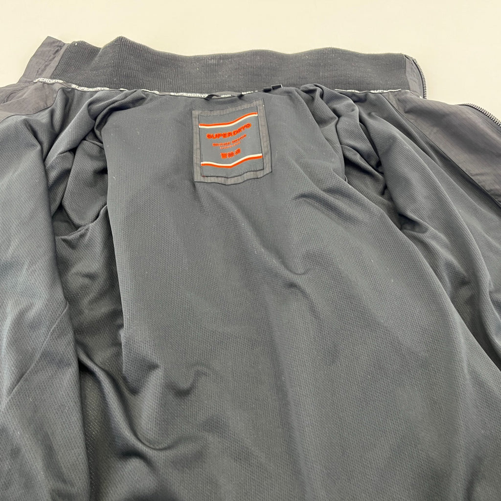 Superdry Men's Softshell Windbreaker Jacket in Black Ripstop UK size M