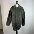 Black Star Men's Insulated Wax Jacket in Green size XL Utility Retro Waxed Coat