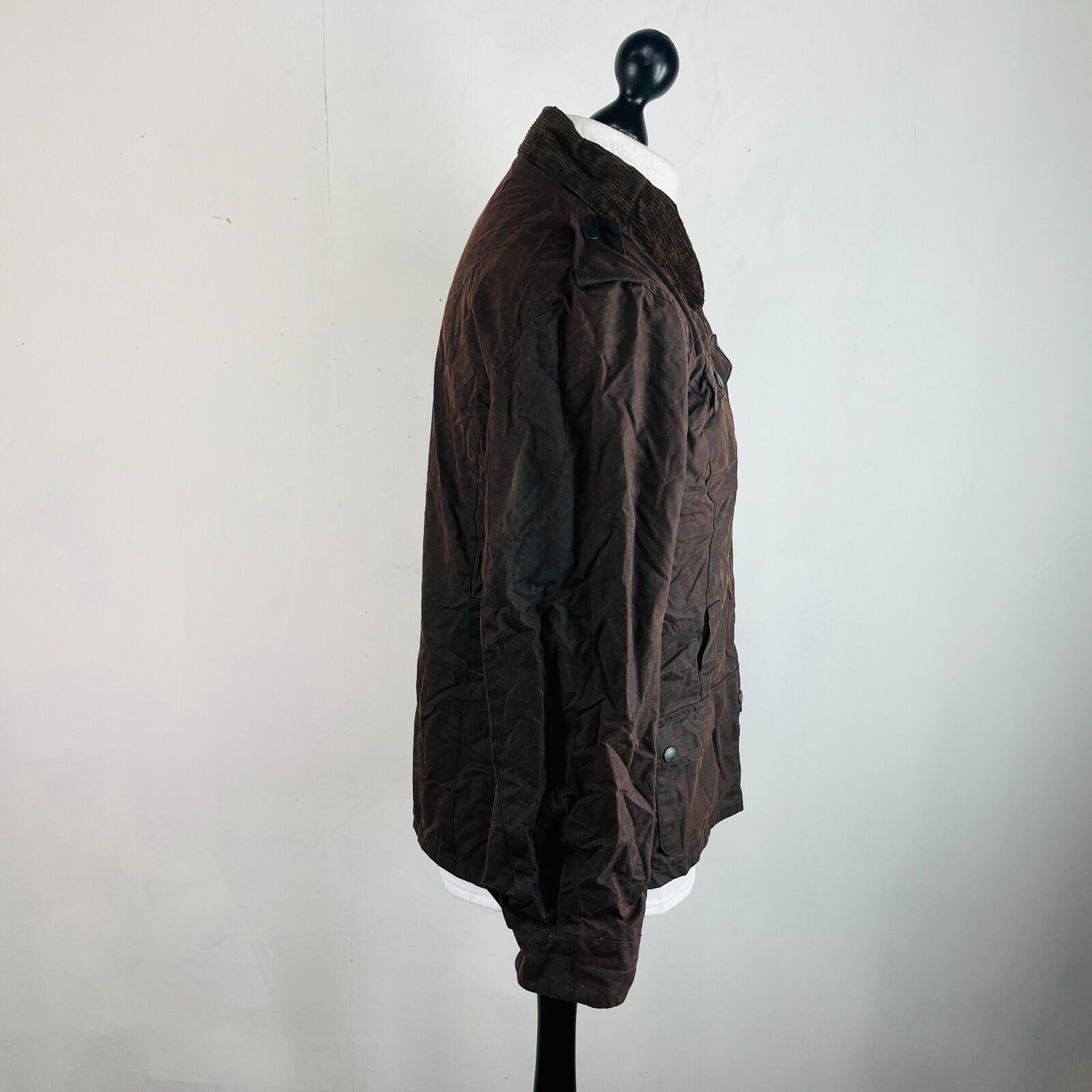 Crane Womens Waxed Cotton Jacket in Brown size Medium