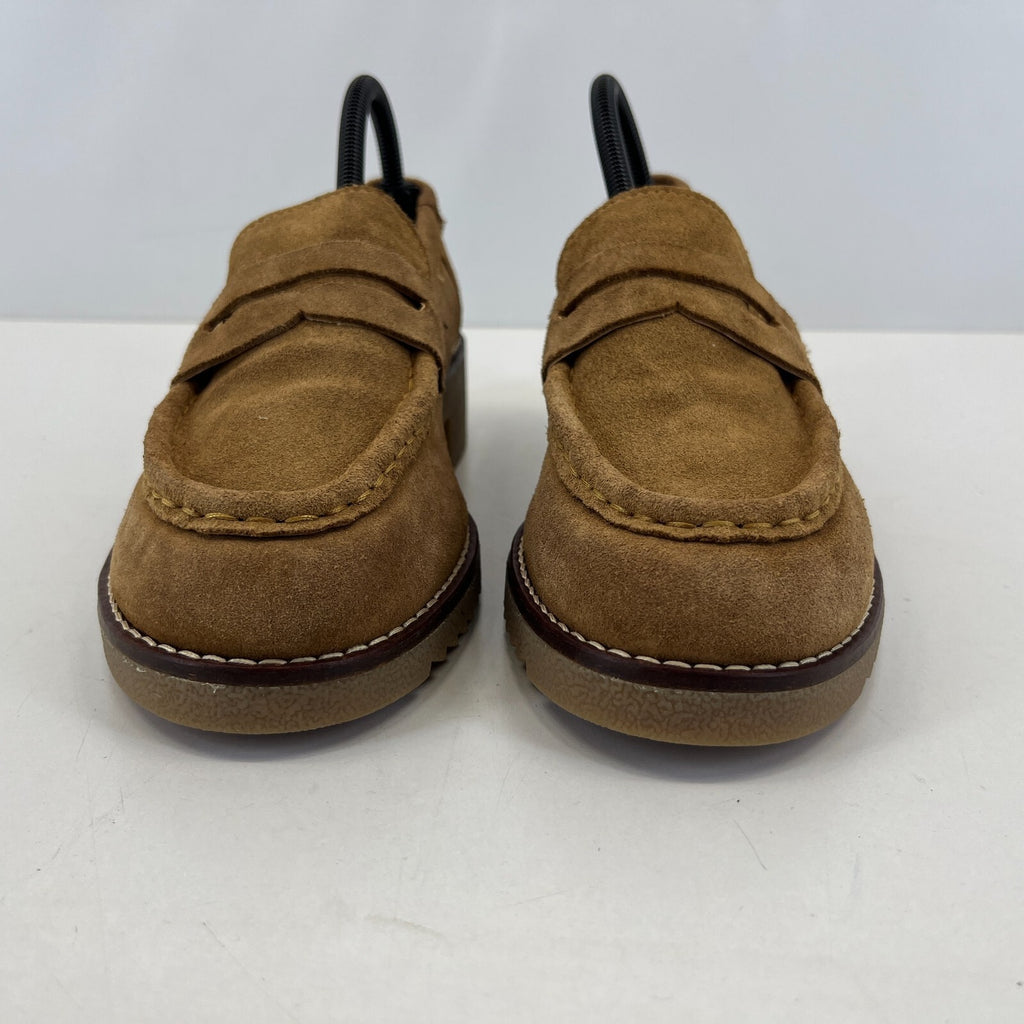 Clarks Eden Women's Suede Moccasin Shoes Tan Brown Slip On UK 6.5 EU 40 - NWOB