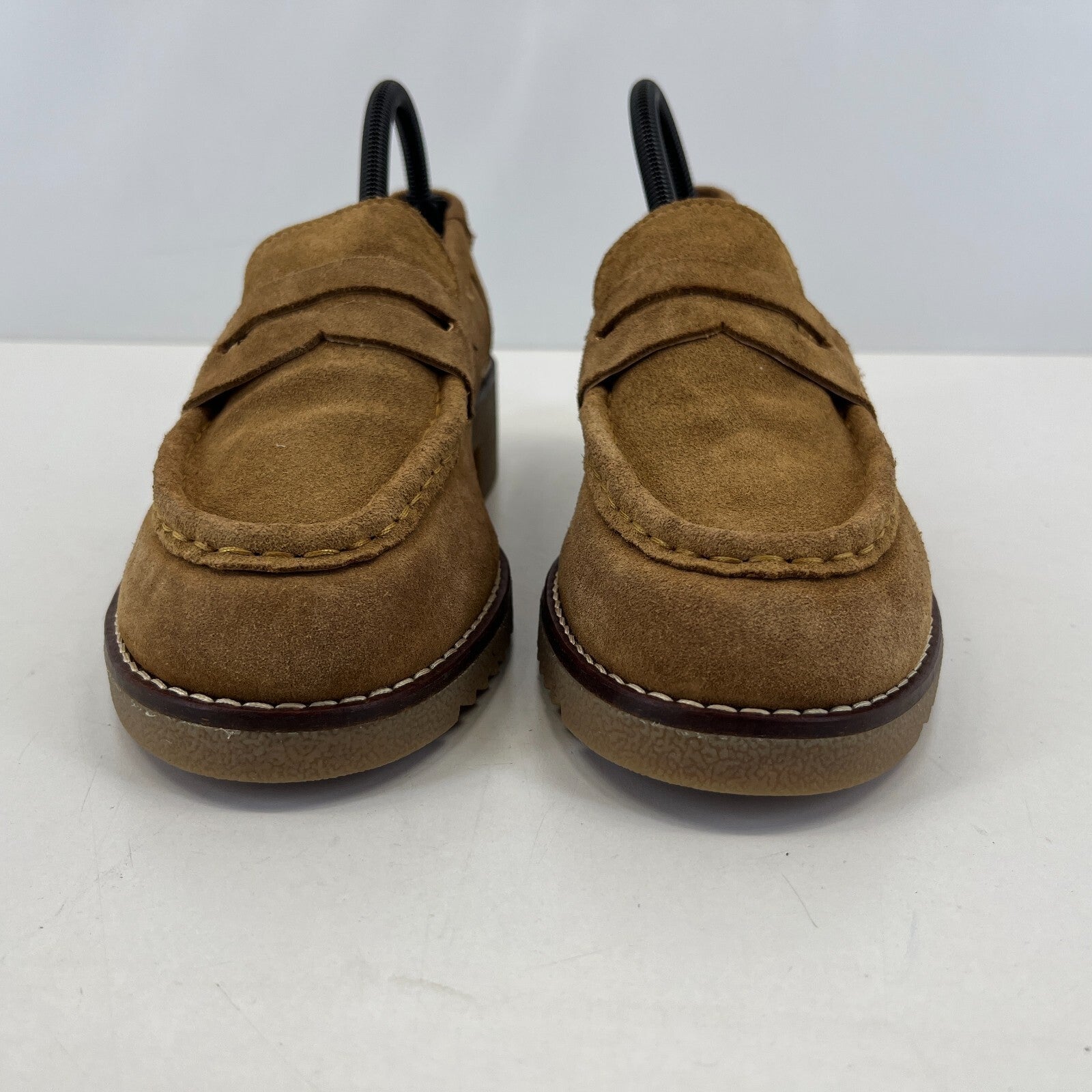Clarks Eden Women's Suede Moccasin Shoes Tan Brown Slip On UK 6.5 EU 40 - NWOB