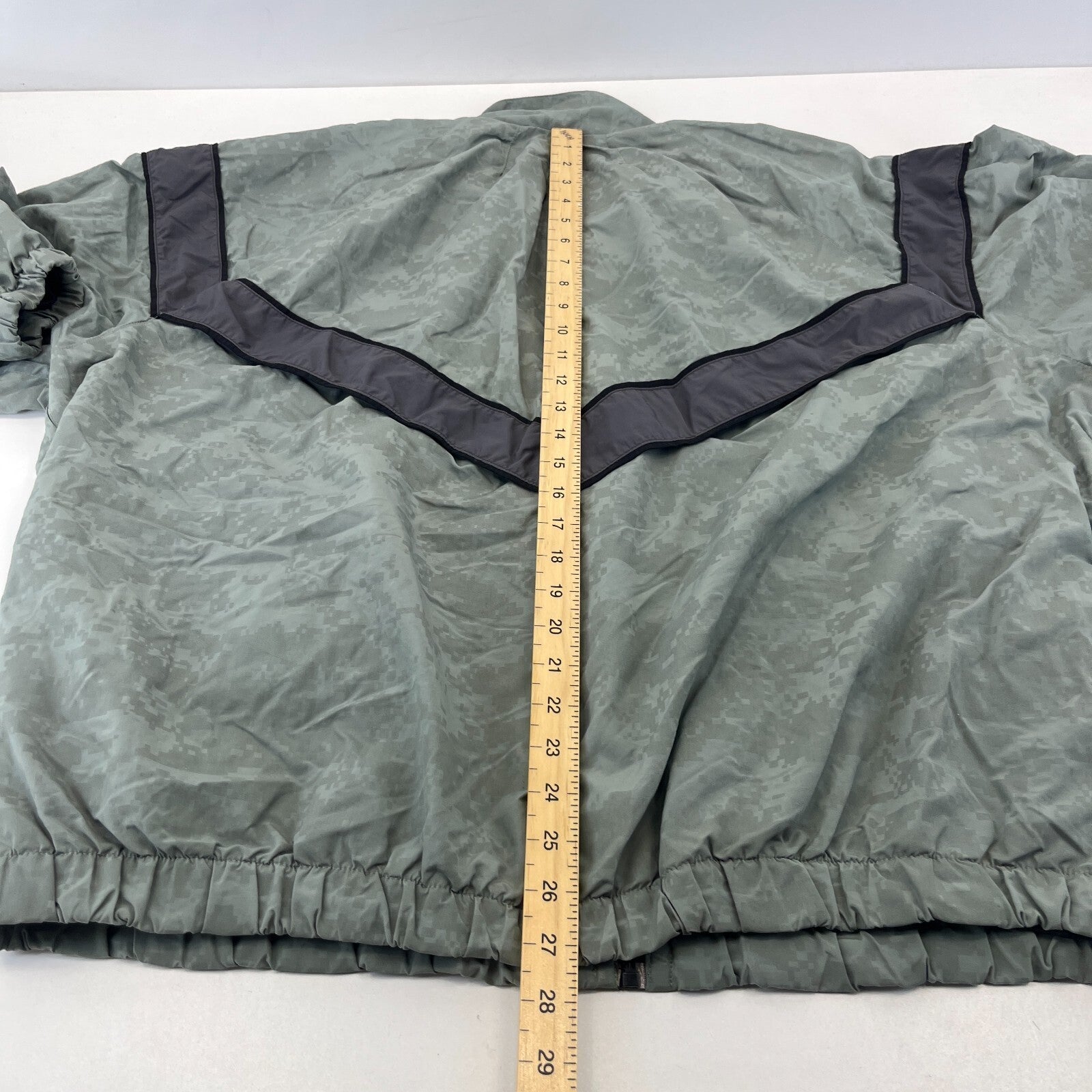 US Army Bomber Jacket Grey Digital Print Windbreaker US size Large-Regular