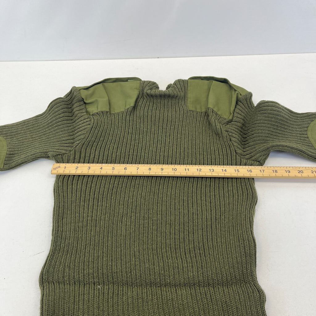 British Army Jersey Men's Heavy Olive Round Neck Jumper Jersey size 118cm