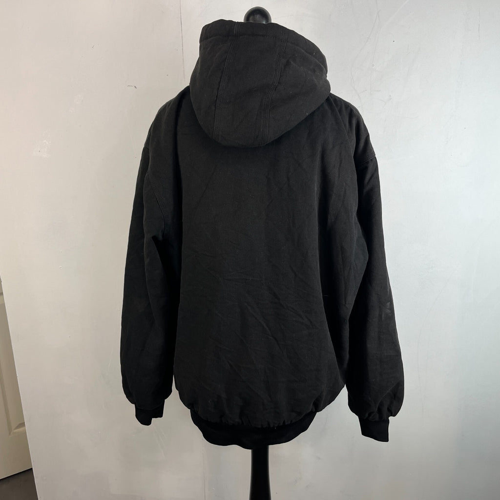 Men's Chore Field Coat Jacket in Black Heavy Denim size 2XL
