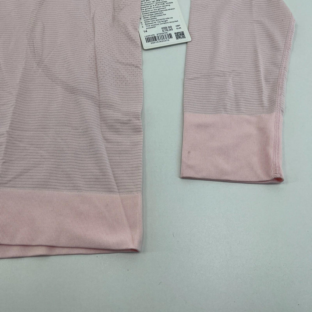 Lululemon Swiftly Relaxed Long-Sleeve Shirt in Pink size UK 18 US 14