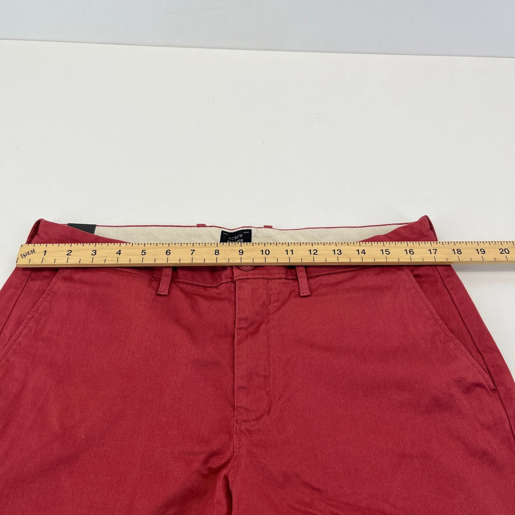 J Crew 770 Straight Stretch Chino Trousers Dark Pastel Pink Golf W32" L32" - New
