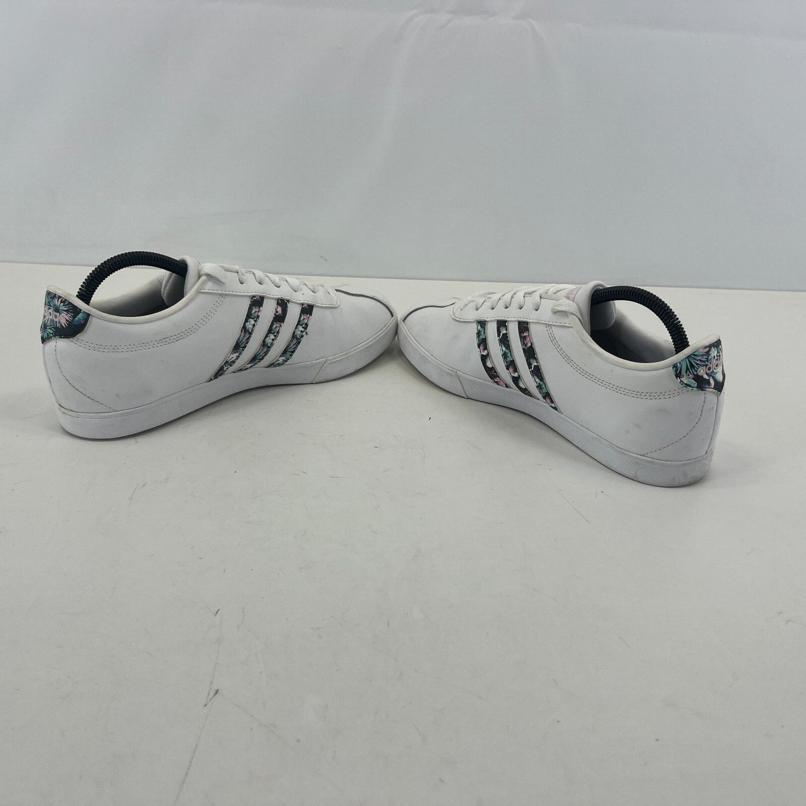 Adidas Ortholite Float Ladies White Trainers with Floral Stripes size UK 8 EU 42