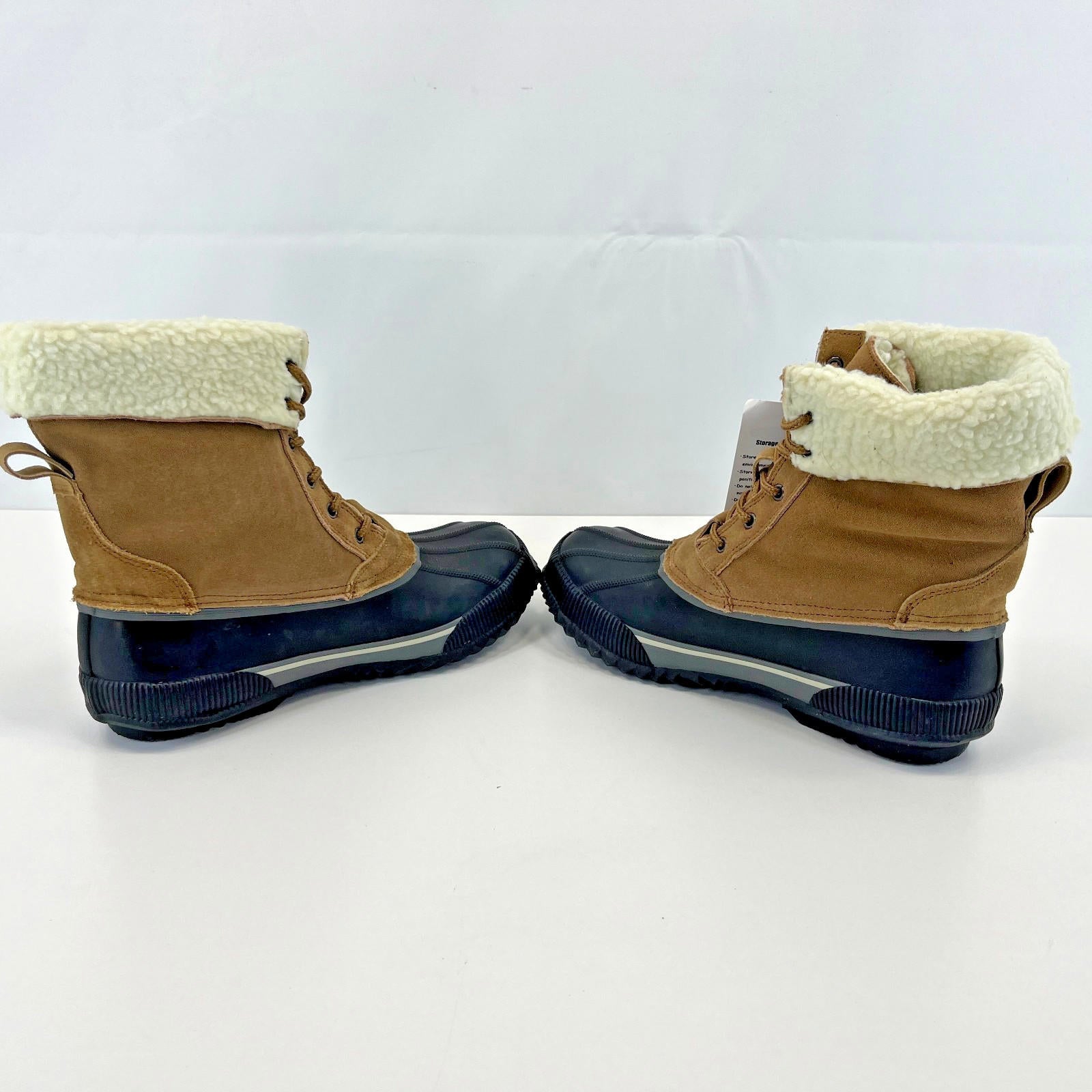 Dirt Boot Waterproof & Suede Boots Fleece Lined Brown/Black UK 9 - EU 43 - New
