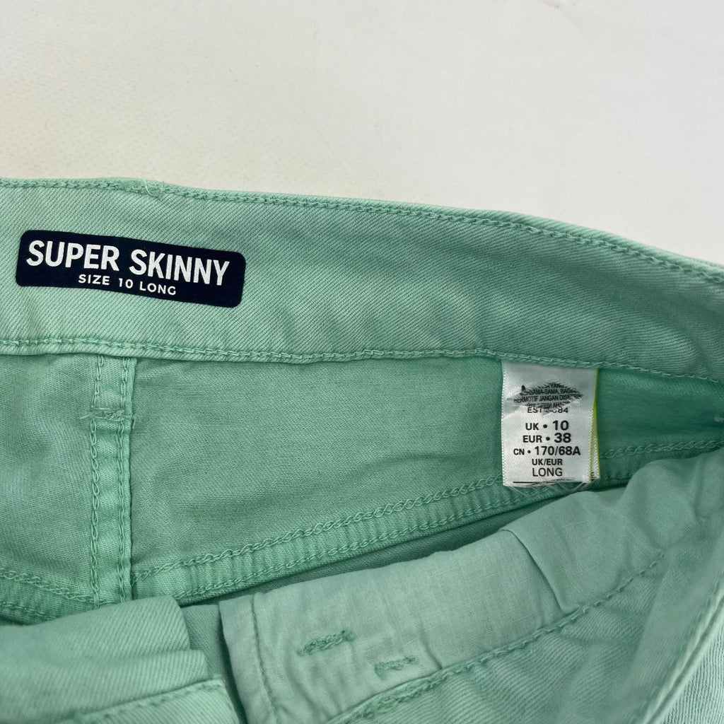 Marks & Spencer Mint Green Super Skinny Jeans - UK size 10L - BNWOT