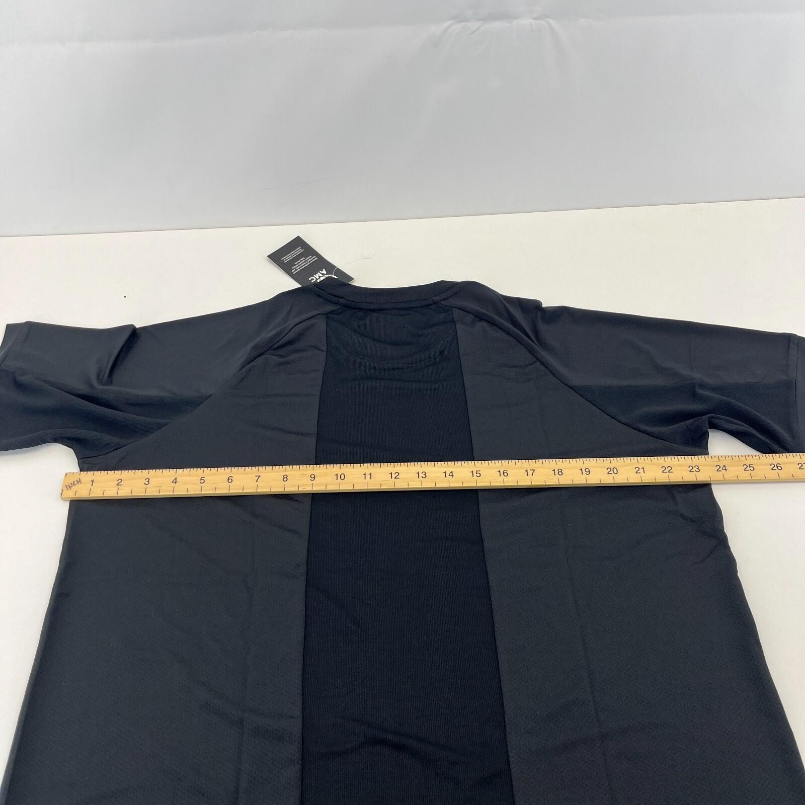 Castore AMC Mens Performance T-Shirt Tennis/Sports Black Short Sleeve size XL