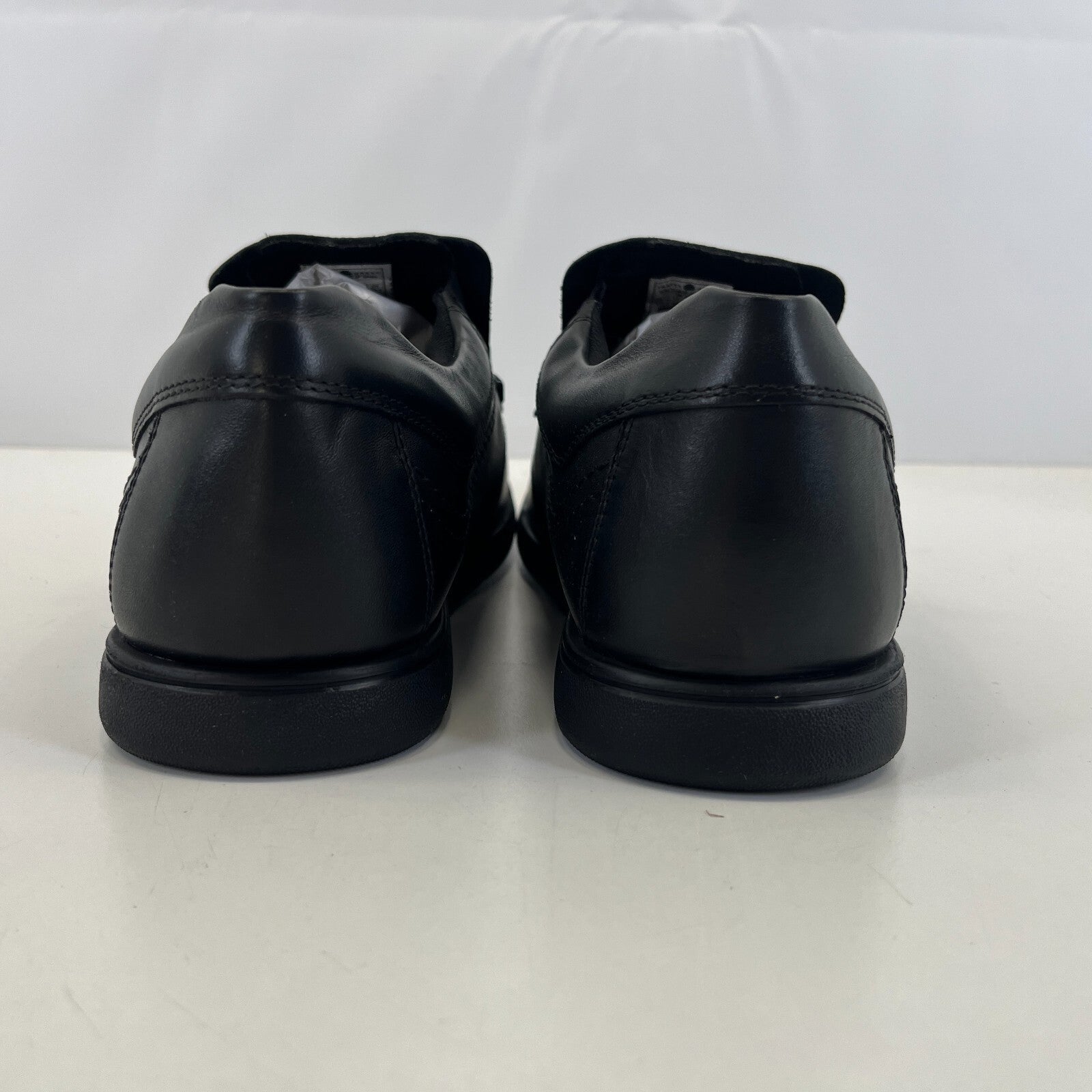 Pretty Green Waltham Slip On Shoes Moccasin Loafers Mens Black Leather UK 11 New