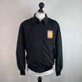 US Army JROTC Bomber Jacket size US M UK Large in Black with Collar & Epaulettes