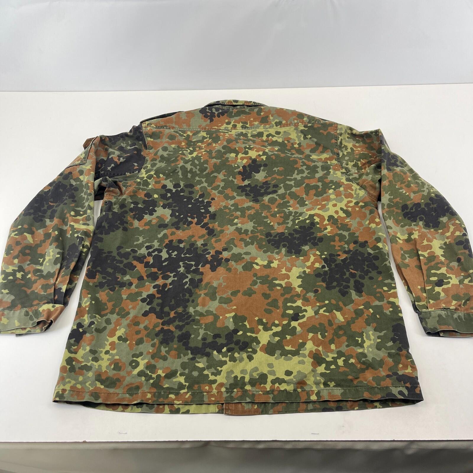 Vintage German Army Flecktarn Shacket Jacket size Gr.8 (UK 8) Military Camo