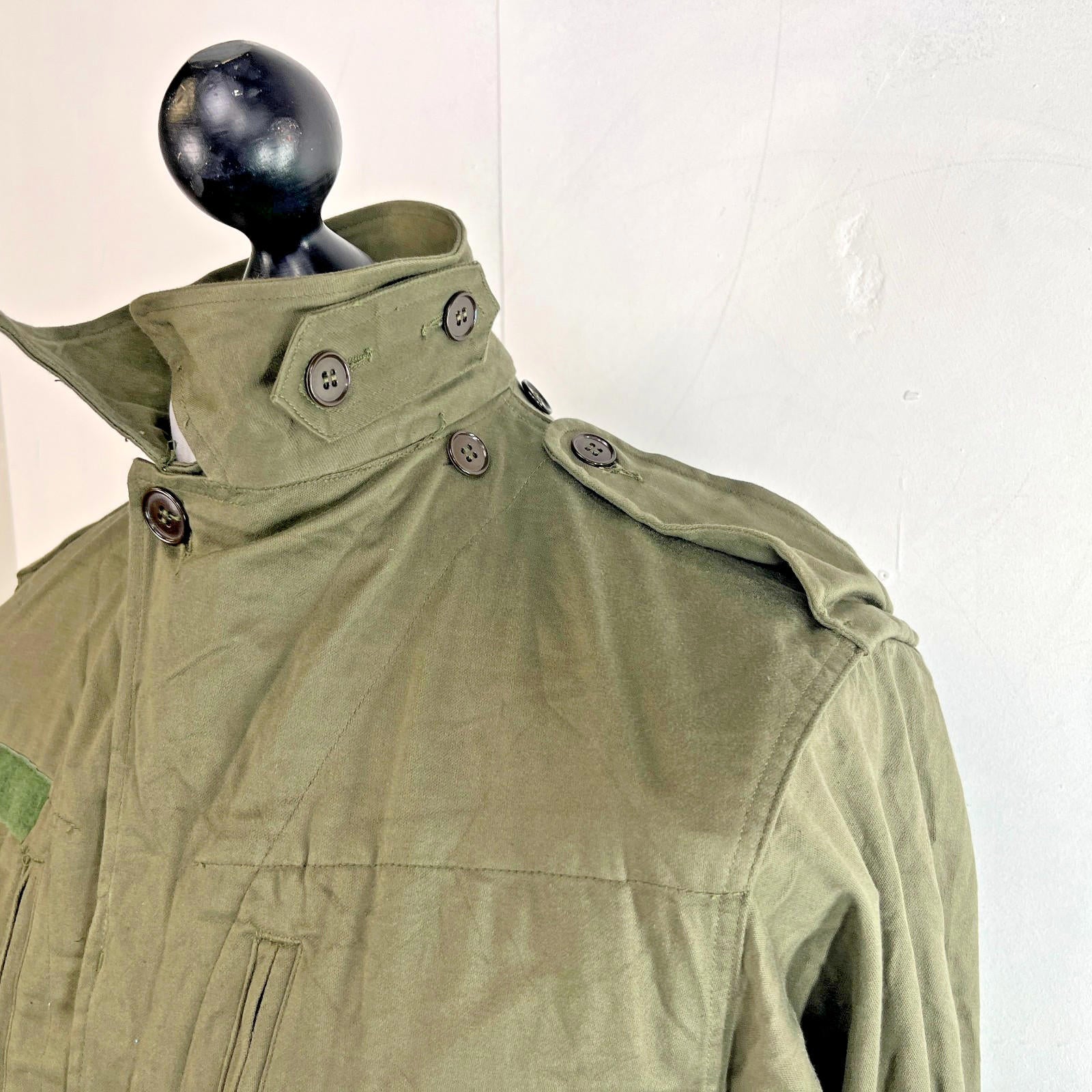 1968 French Army Combat Jacket Parka in Olive Green size 92 L - Near Mint