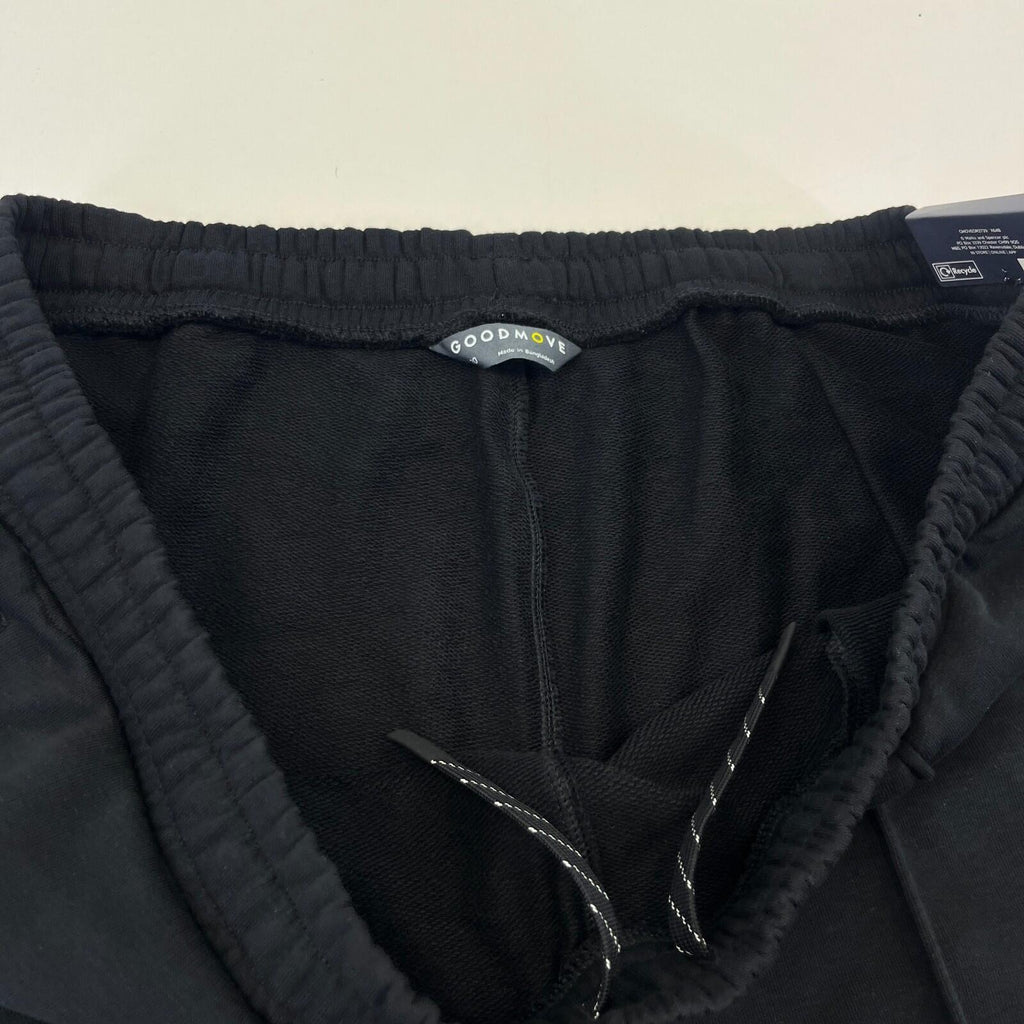 M&S Ladies Goodmove Parachute Joggers Cuffed Trousers Pants Black BNWT size 20