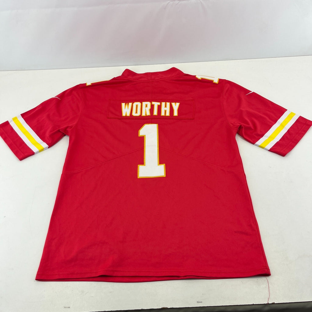 NFL Nike Kansas City Chiefs Red #1 Xavier Worthy Home Jersey size Small