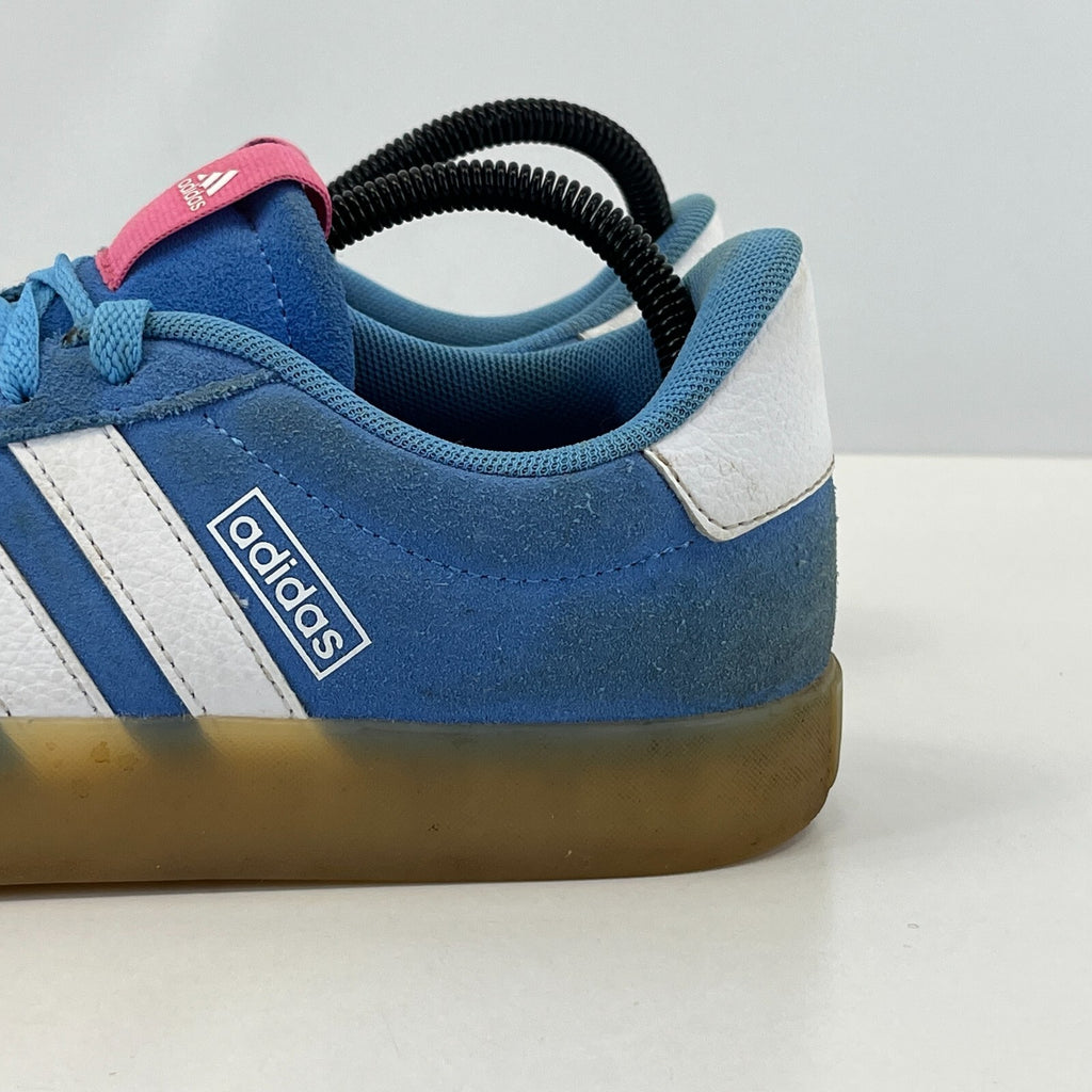 Adidas VL Court 3.0 Trainers Suede Shoes Baby Blue on Gum Soles UK 7 EU 40 2/3