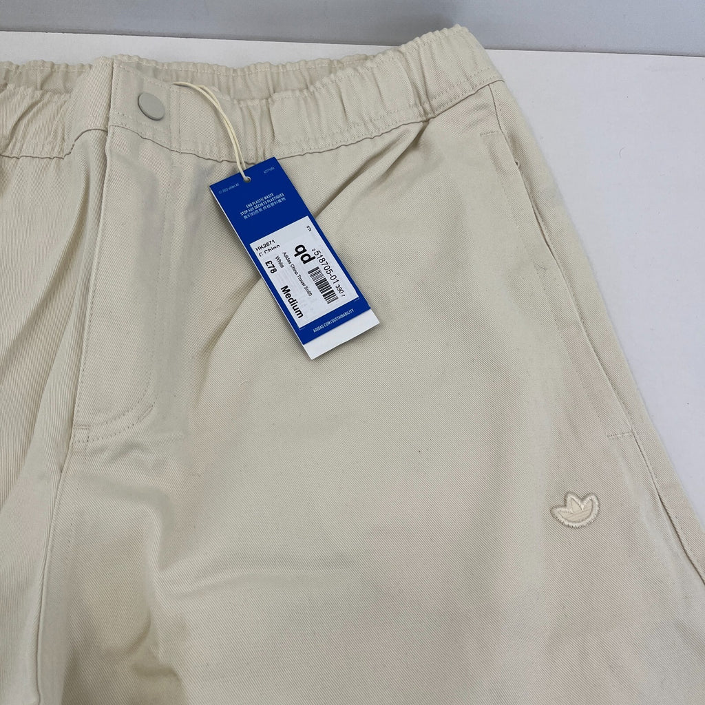 Adidas Originals Chino Pants size M Light Beige Straight Leg Chinos Trousers