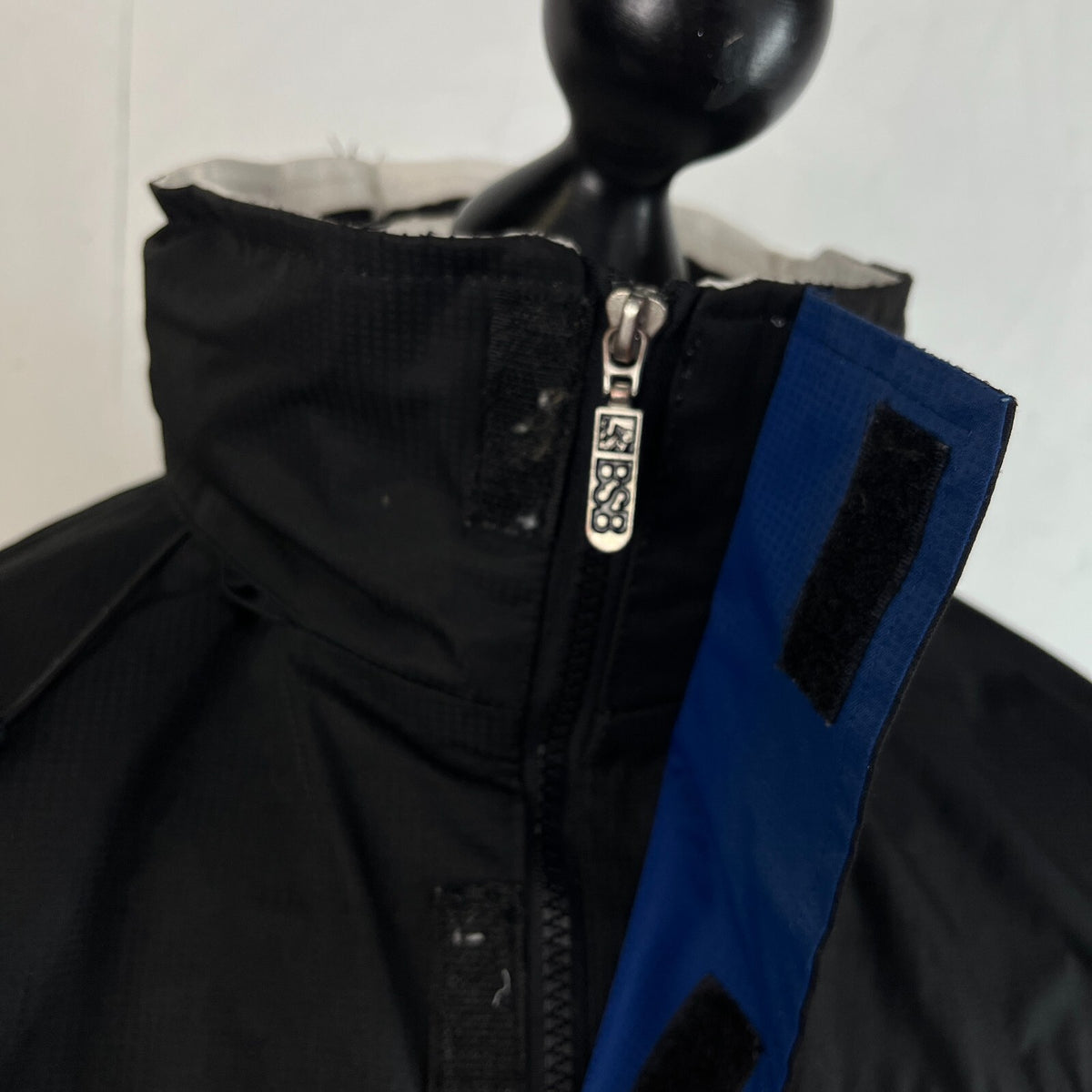 Men's British Superbikes Jacket Black Waterproof Coat with Stow Hood size 2XL