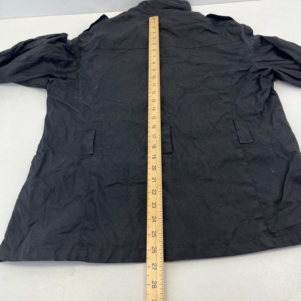 Crane Wax Jacket in Black Waxed Cotton Women's UK size Medium