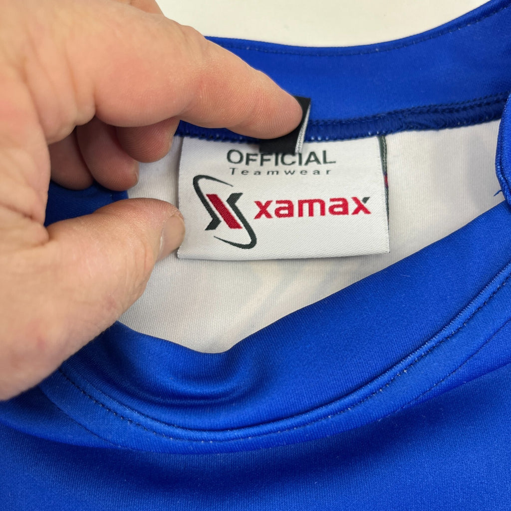 North Yorkshire Wildcats Rugby Shirt Jersey Xamax Blue/Red/White size Large